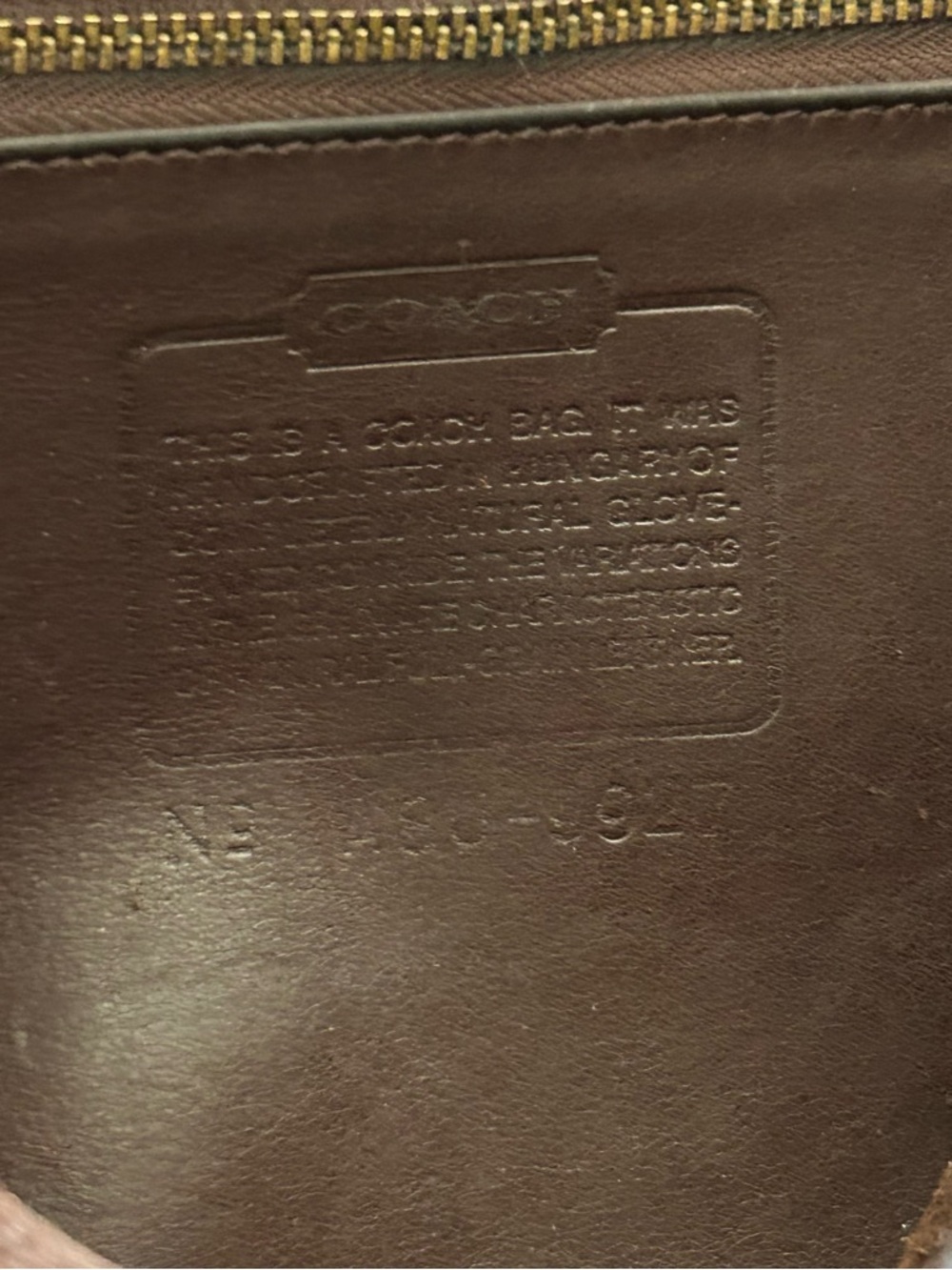Vintage Coach NYC Station Bag Brown Glove Leather Crossbody Top Handle Rare USA - Picture 12 of 14